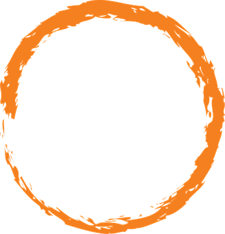 Abstract Orange Circle Graphic