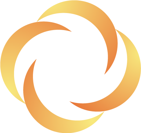 Abstract Orange Circle Logo