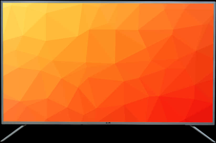 Abstract Orange Gradient T V Display