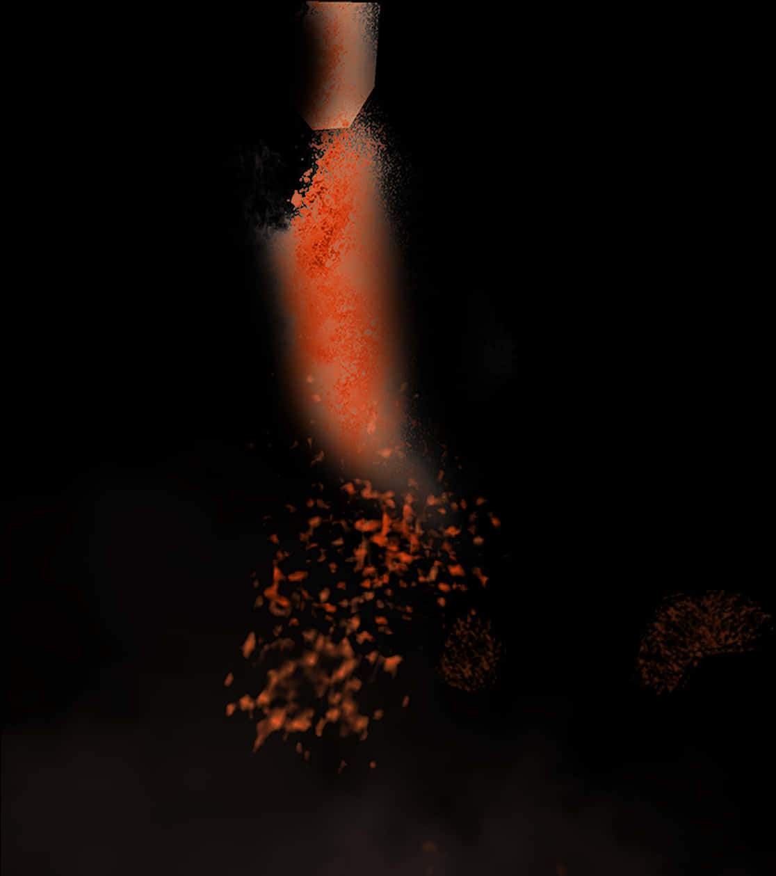 Abstract_ Orange_ Holi_ Powder_ Explosion_ Background