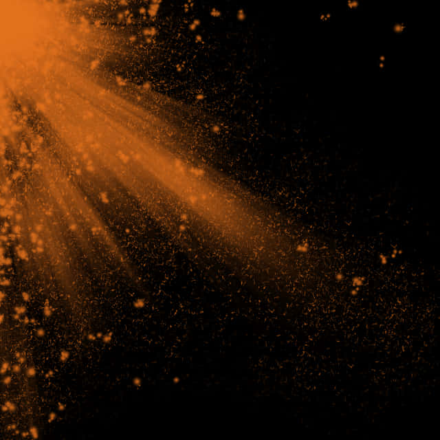 Abstract Orange Particle Light Streams