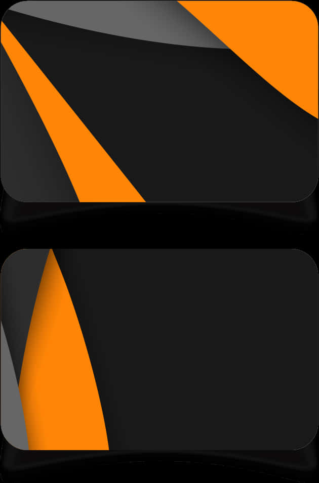 Abstract Orangeand Black Card Design