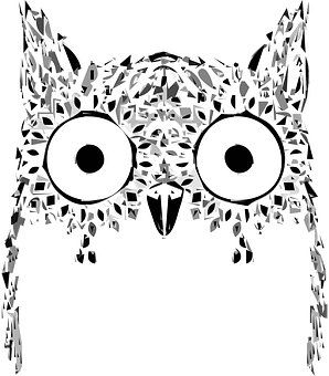 Abstract Owl Artwork