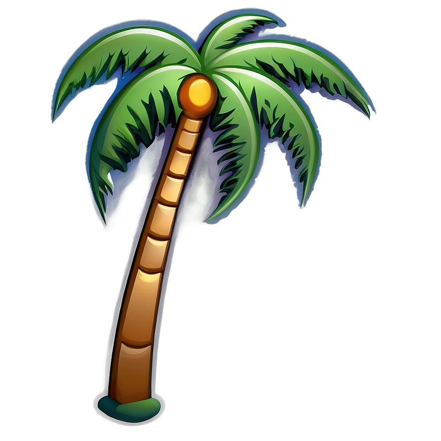 Abstract Palm Tree Emoji Png 06272024