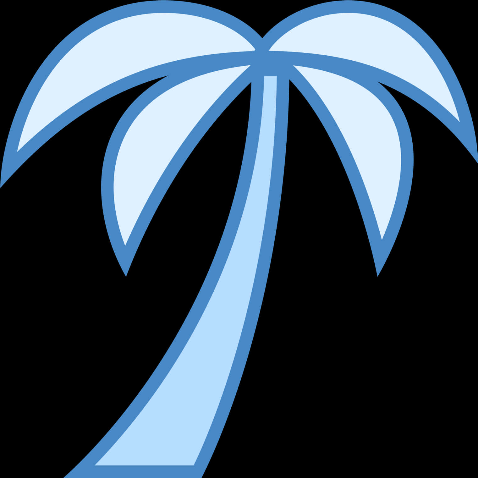 Abstract Palm Tree Icon