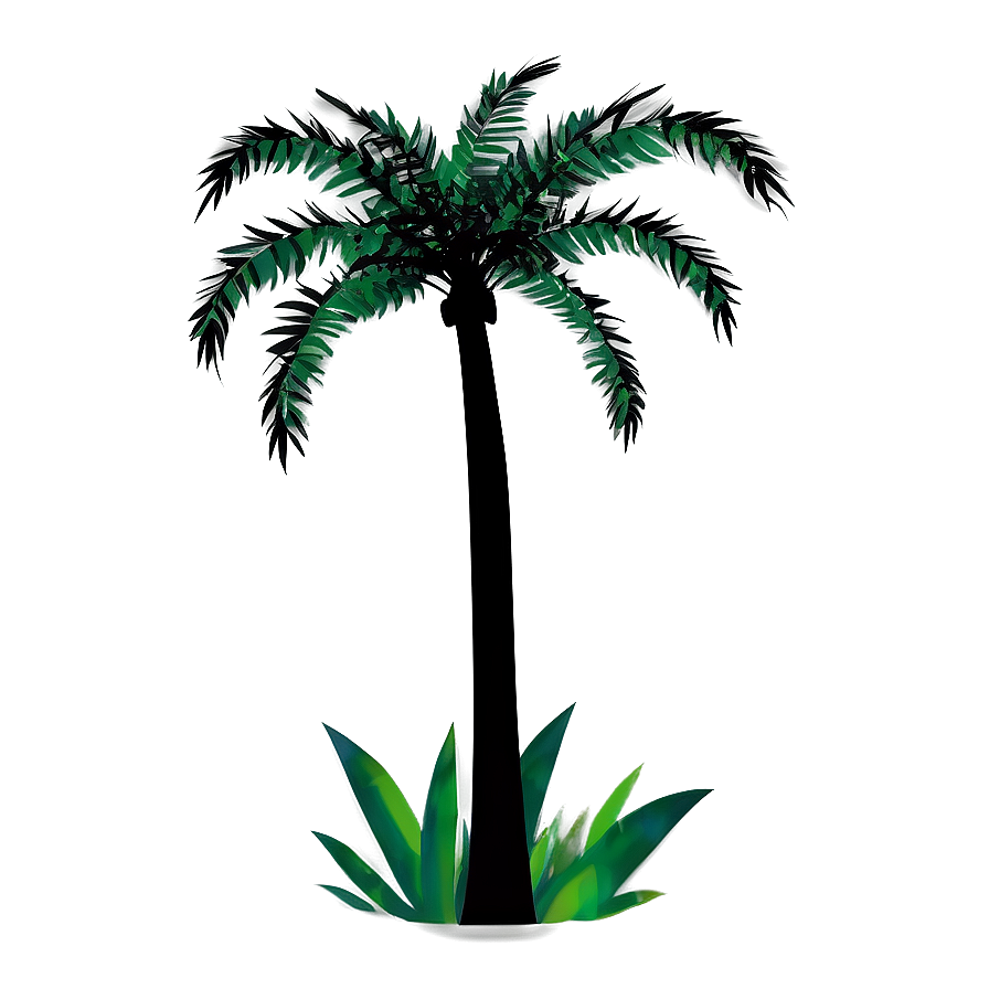 Abstract Palm Tree Silhouette Png Pqe8