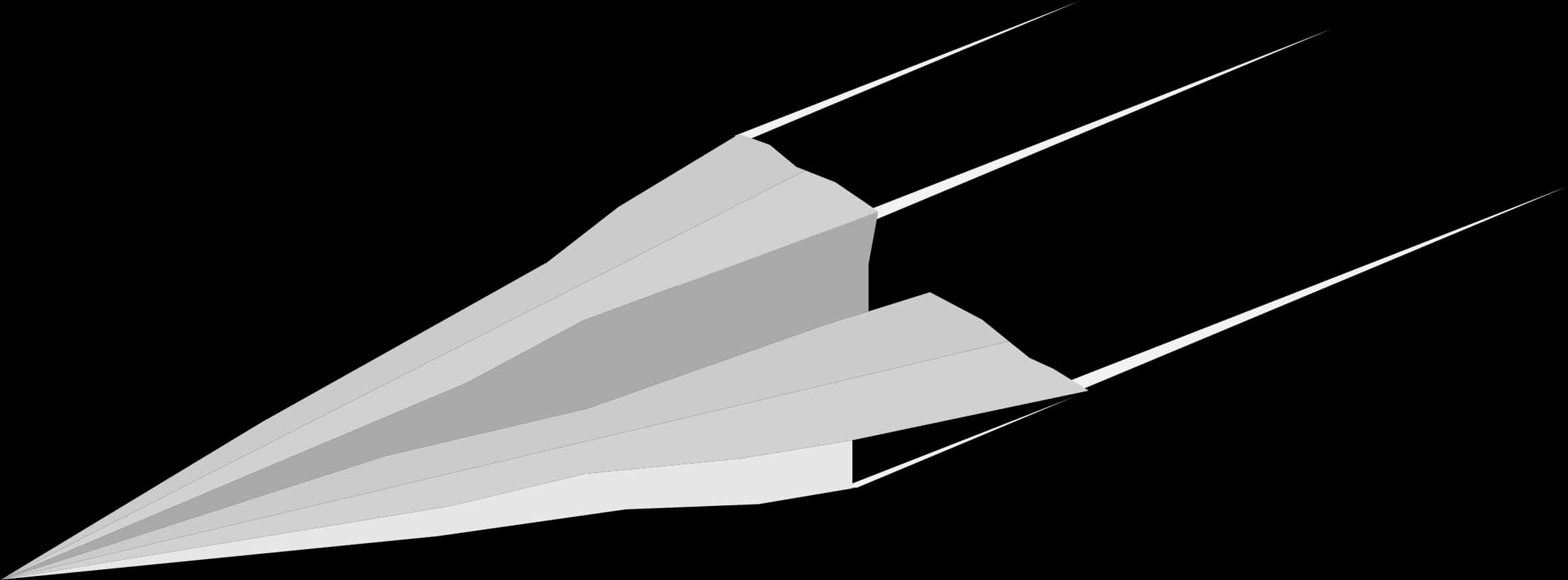 Abstract Paper Airplane Graphic