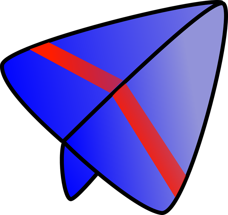 Abstract Paper Plane Graphic