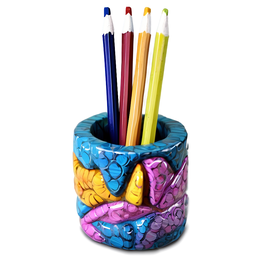 Abstract Pencil Holder Png Egc5