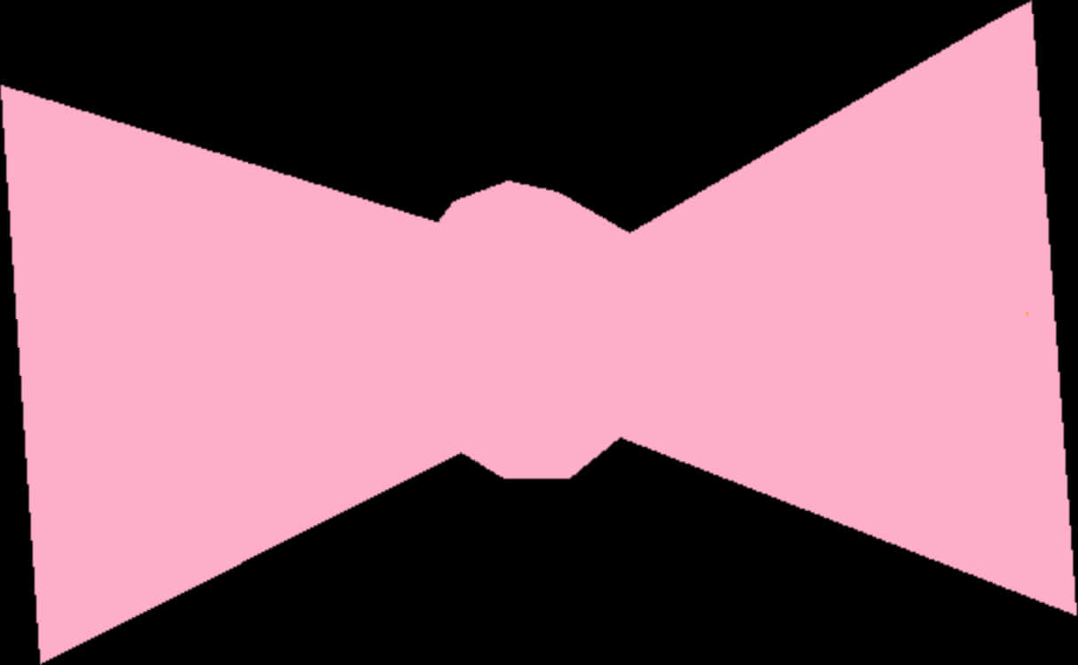 Abstract Pink Bow Shape