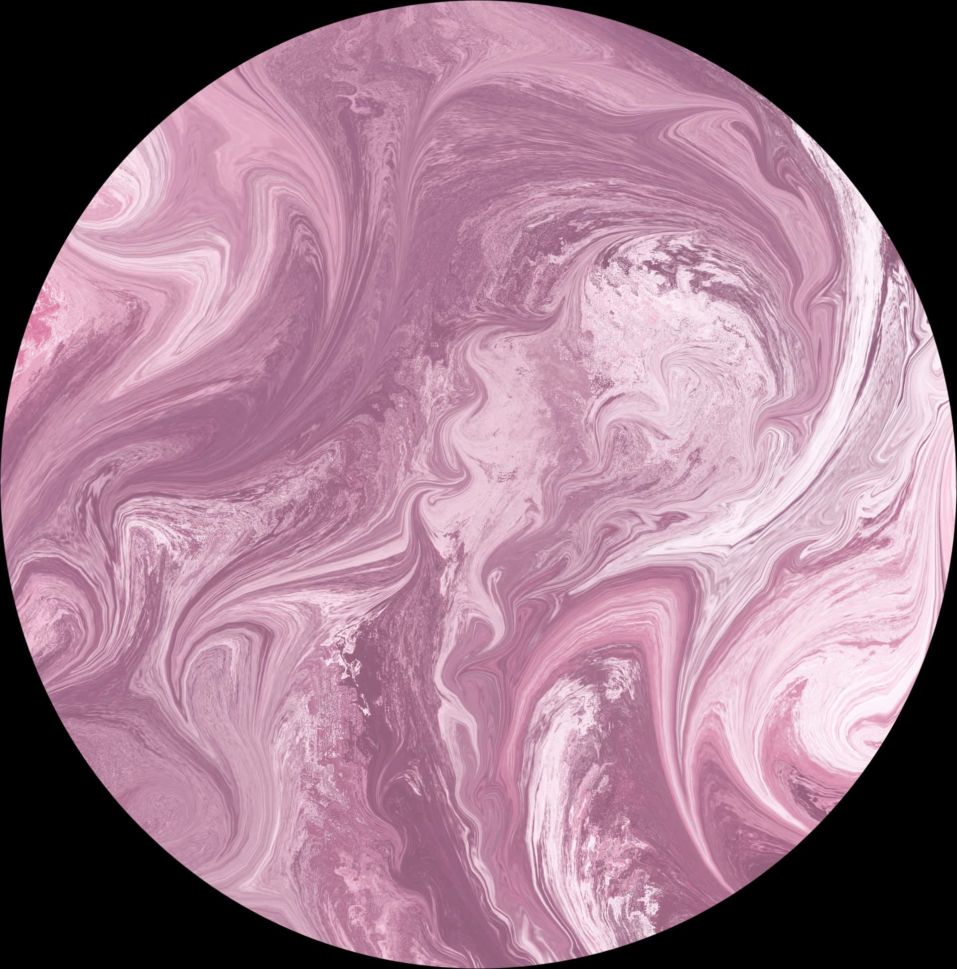 Abstract Pink Marble Circle