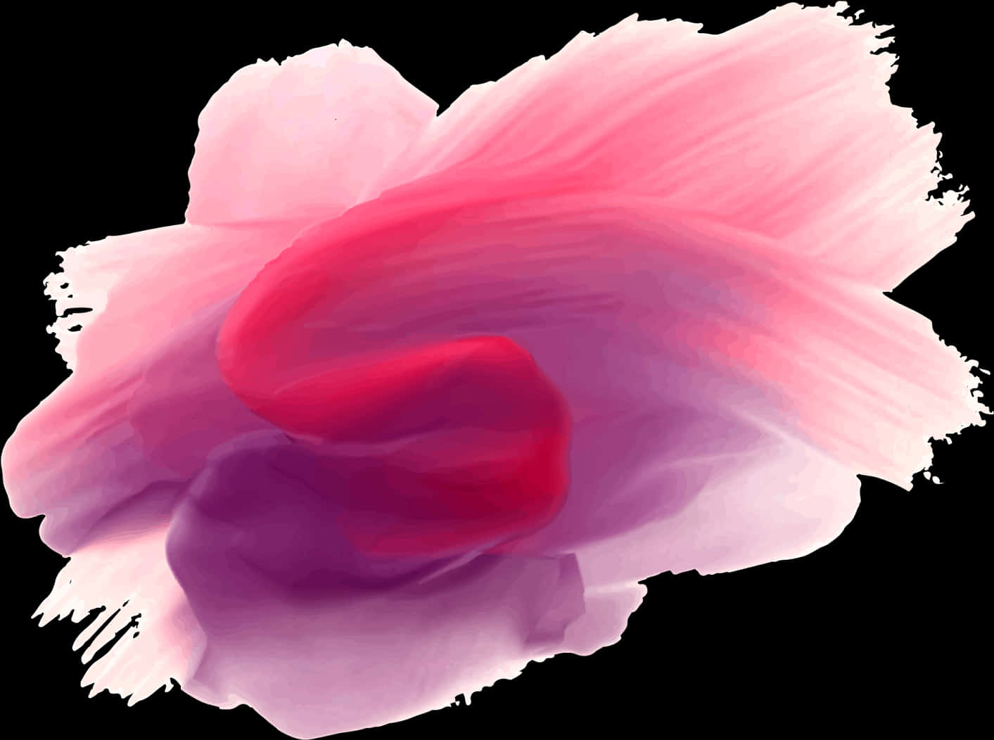 Abstract Pink Purple Brush Stroke