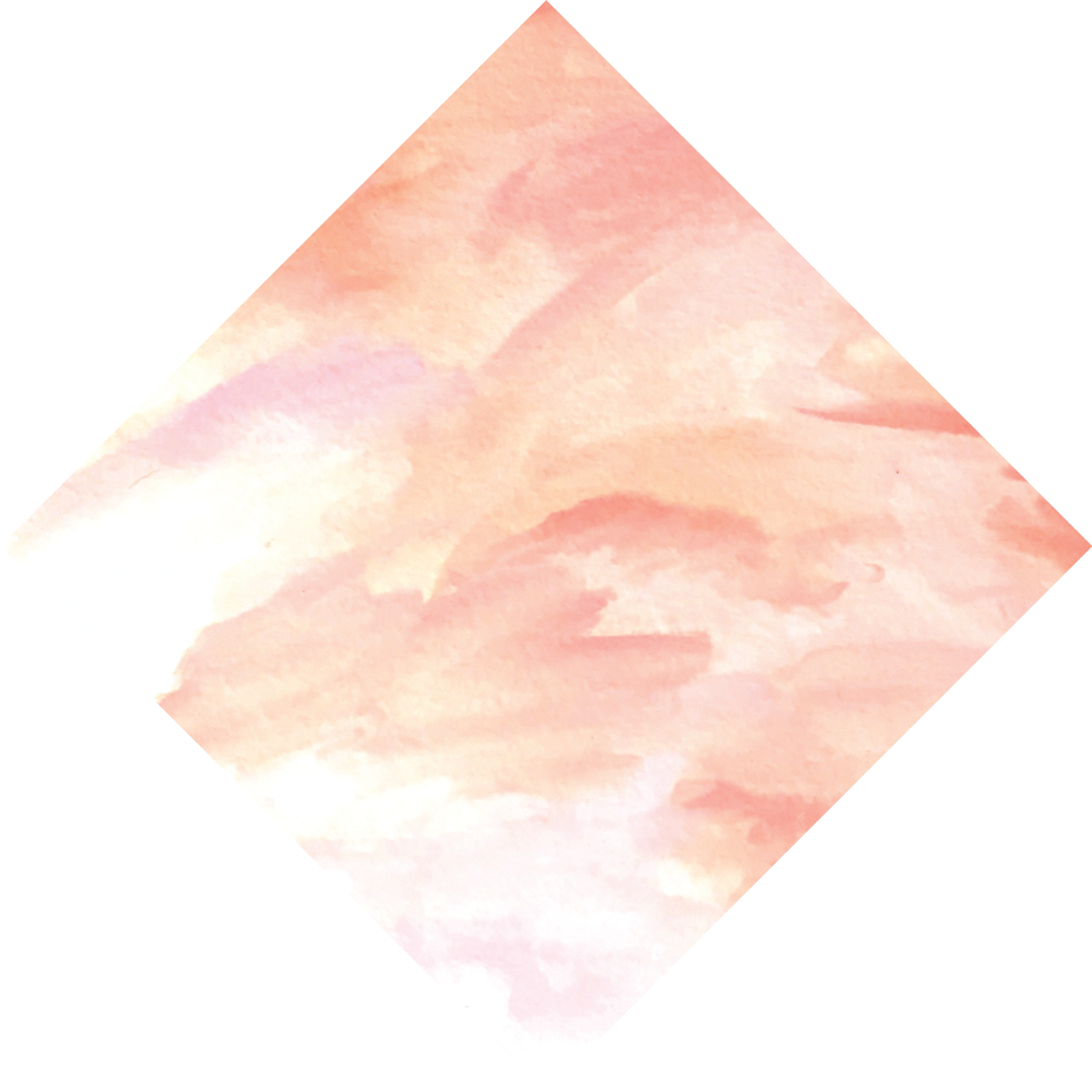 Abstract Pink Watercolor Diamond
