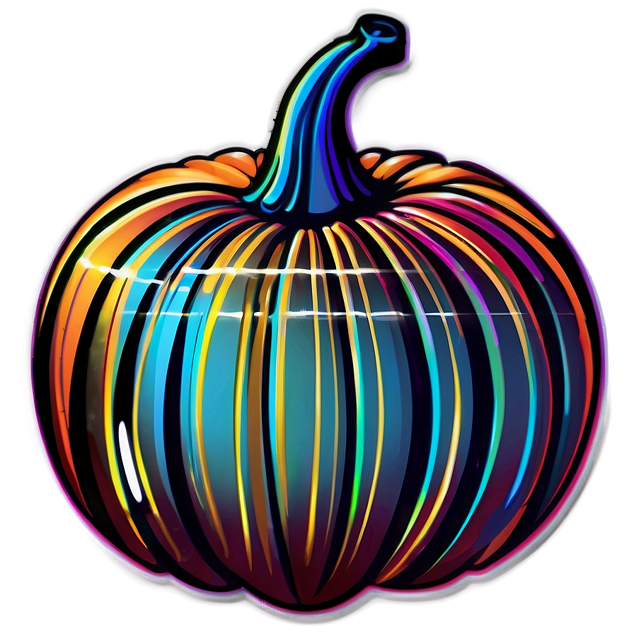 Abstract Pumpkin Outline Artwork Png 49