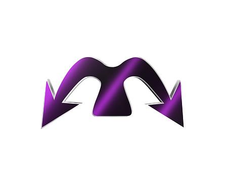 Abstract Purple Arrow Design