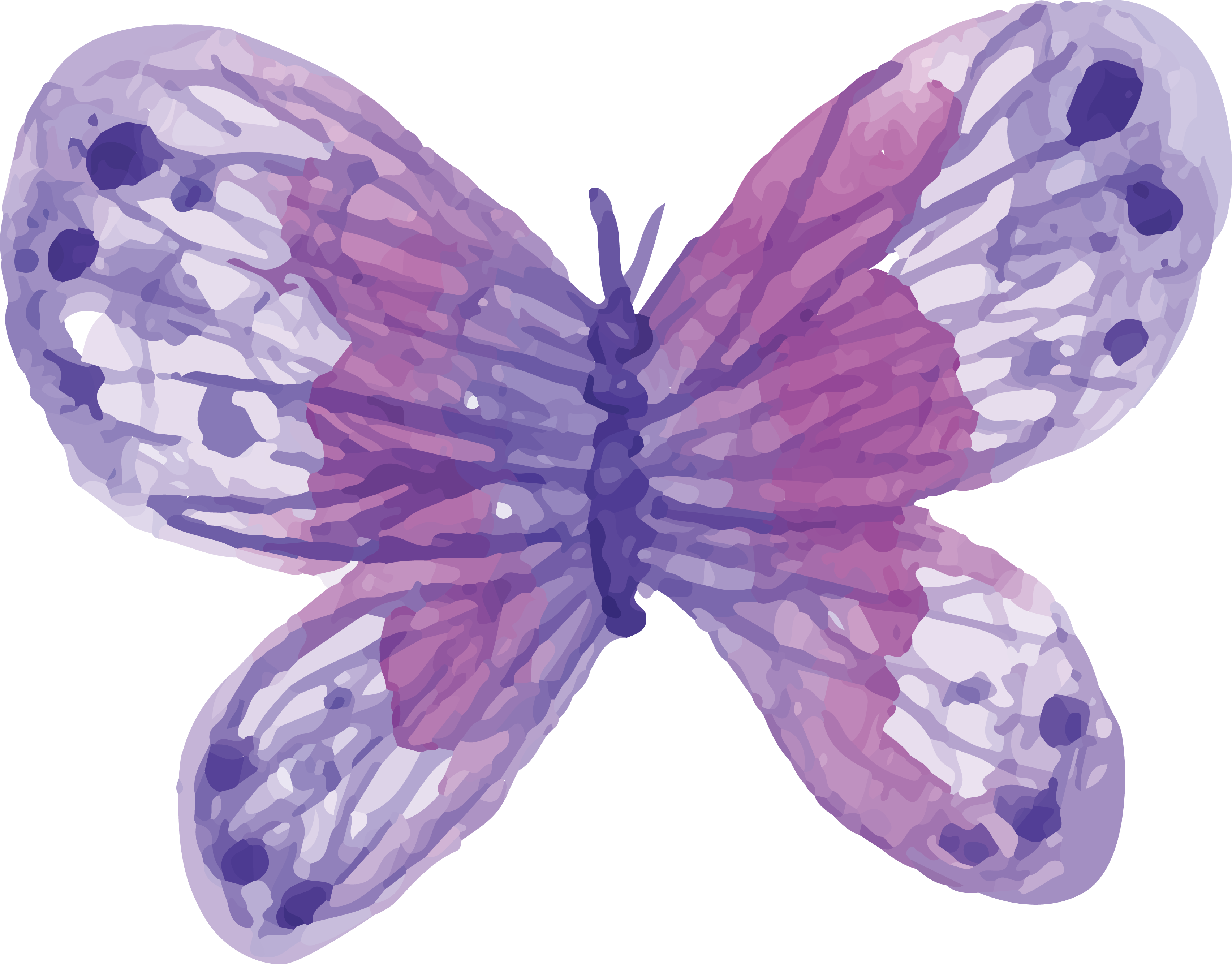 Abstract Purple Butterfly Illustration