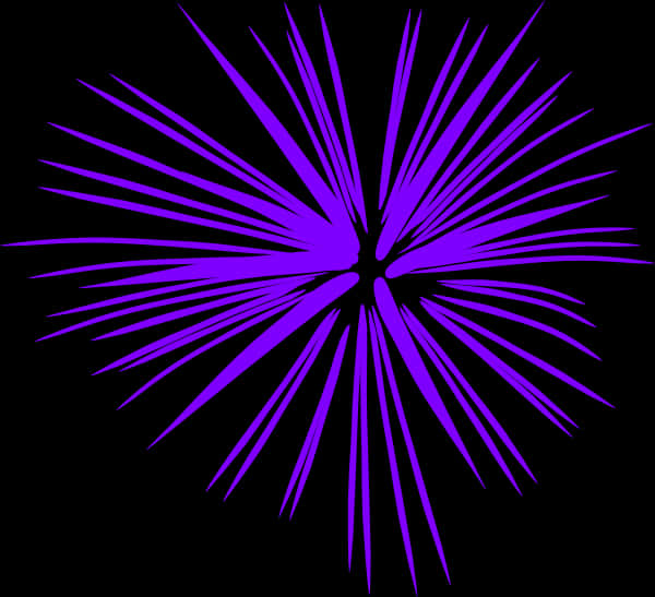Abstract Purple Firework Burst