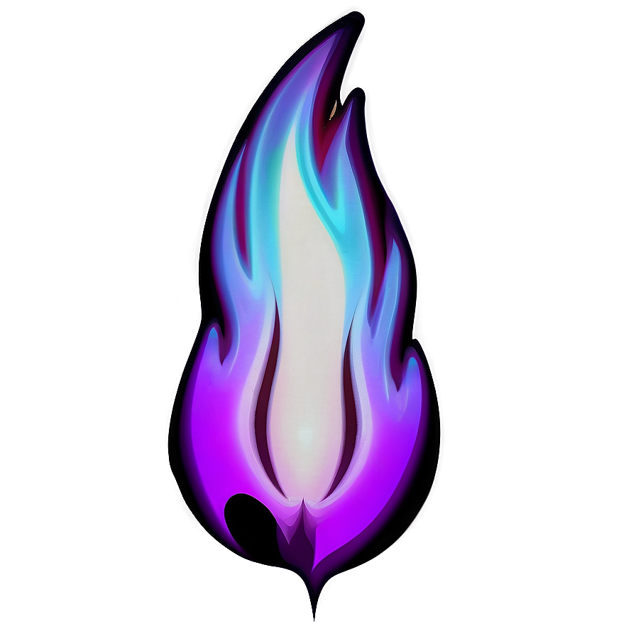 Abstract Purple Flame Png Vws