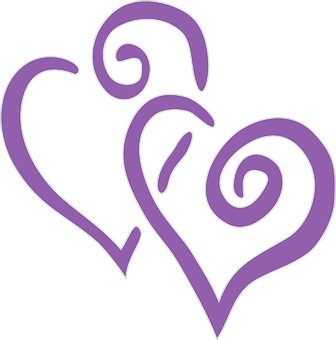 Abstract Purple Heart Design