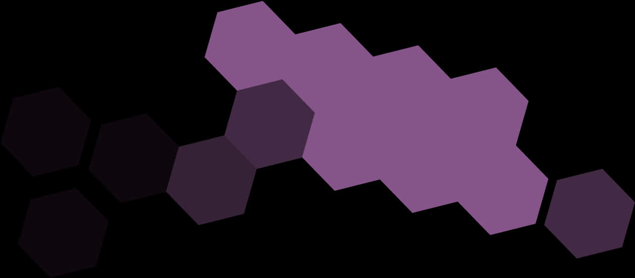 Abstract Purple Hexagons Gradient