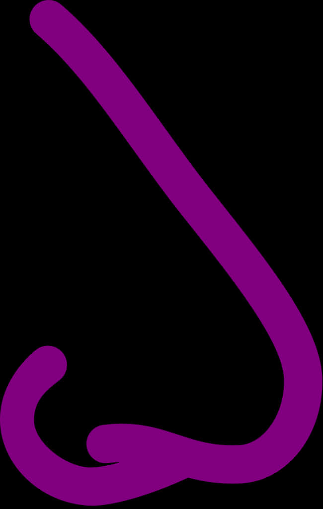 Abstract Purple Nose Graphic