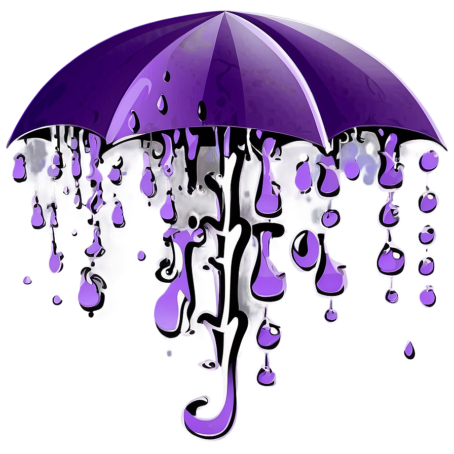 Abstract Purple Rain Illustration Png Ocf