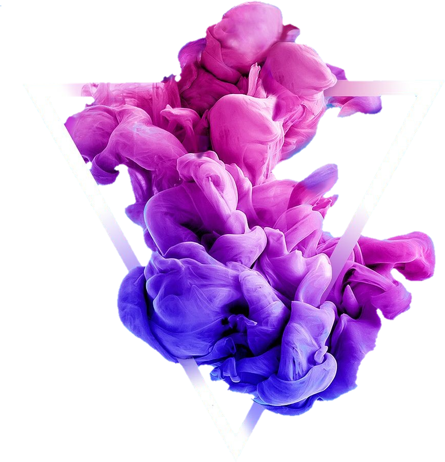 Abstract Purple Smoke Triangle