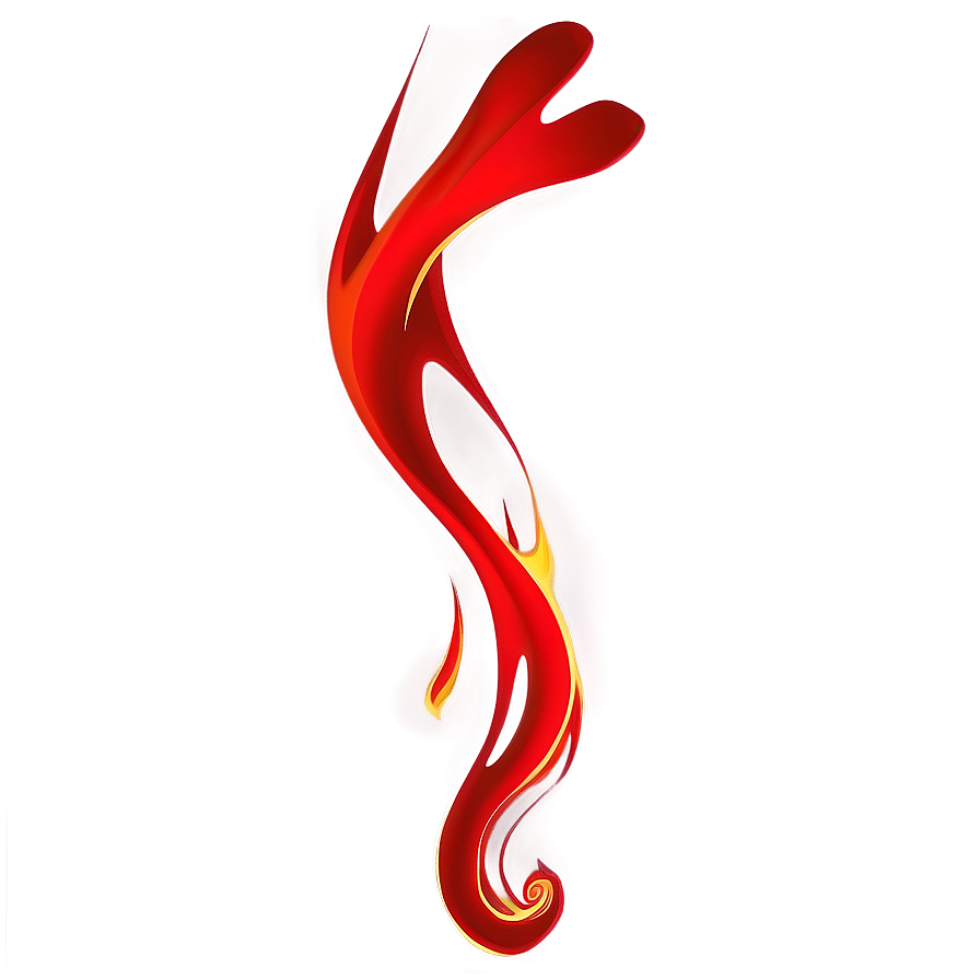 Abstract Red Fire Swirl Png 12