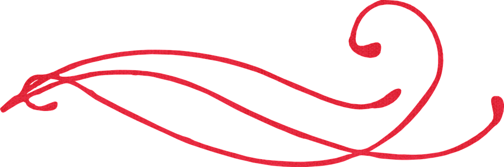 Abstract Red Line Artwork