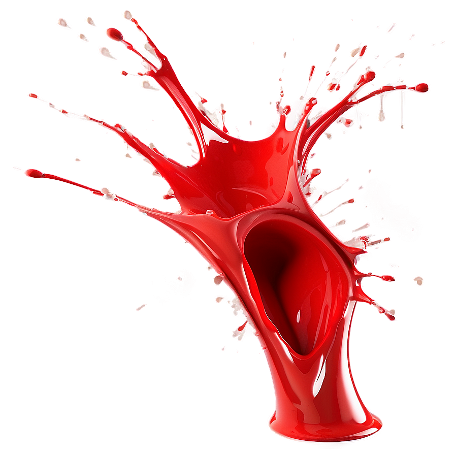 Abstract Red Paint Splash Png Nic8