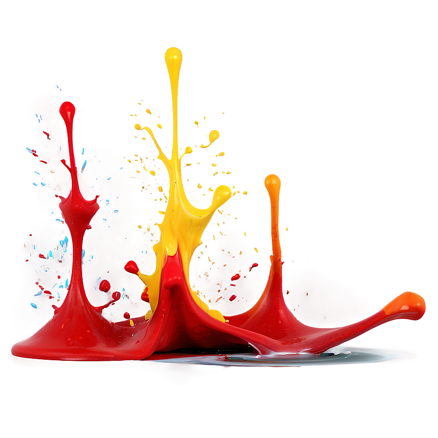 Abstract Red Paint Splash Png Yda