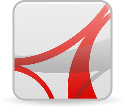 Abstract Red Swoosh Icon