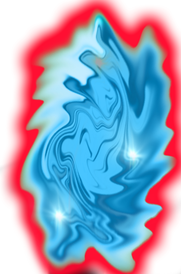 Abstract Redand Blue Swirl Aura