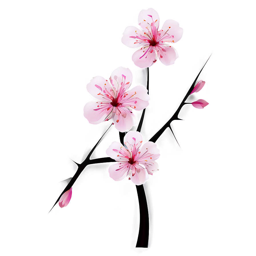 Abstract Sakura Flower Png Gkj