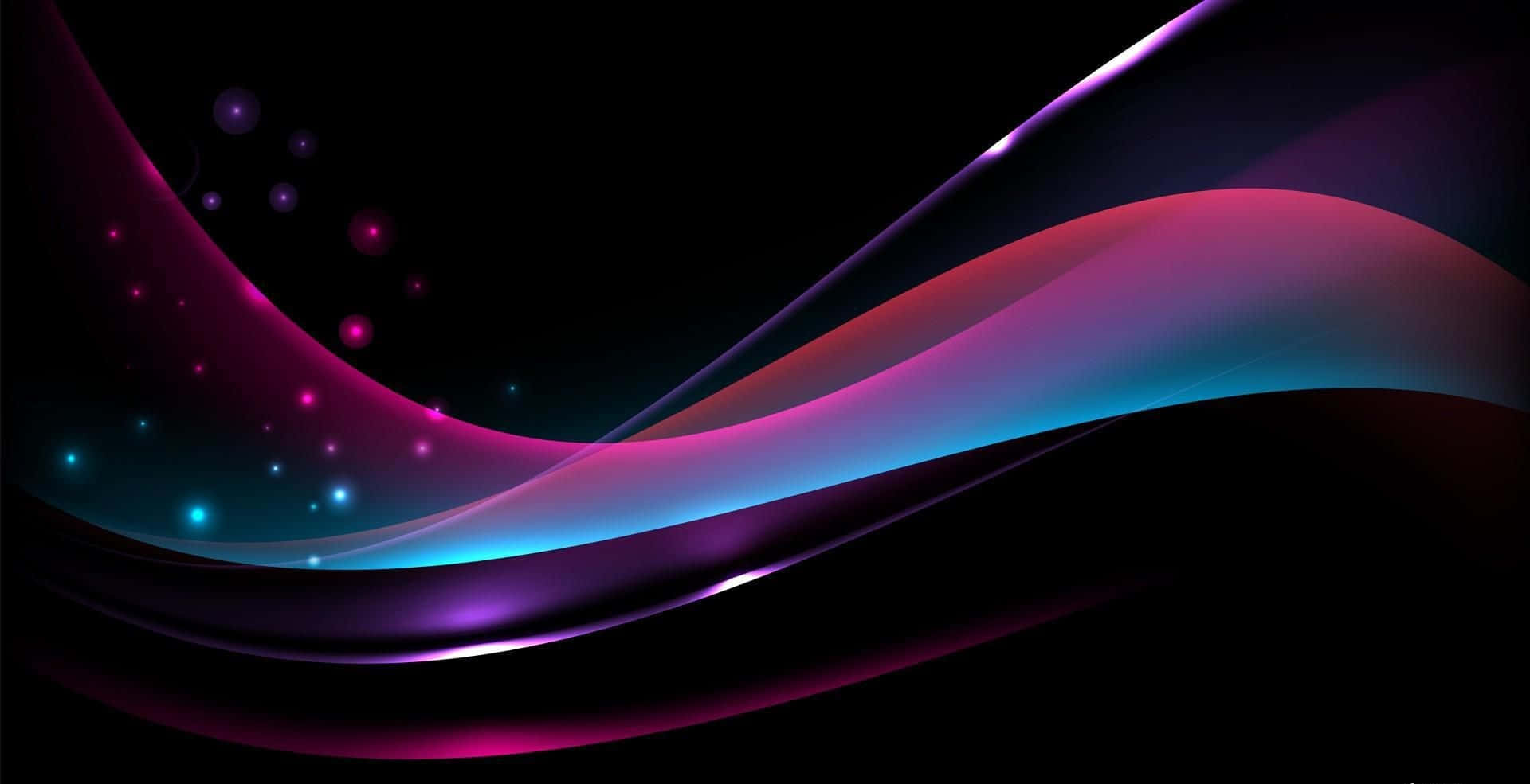Abstract Shiny Waves Background