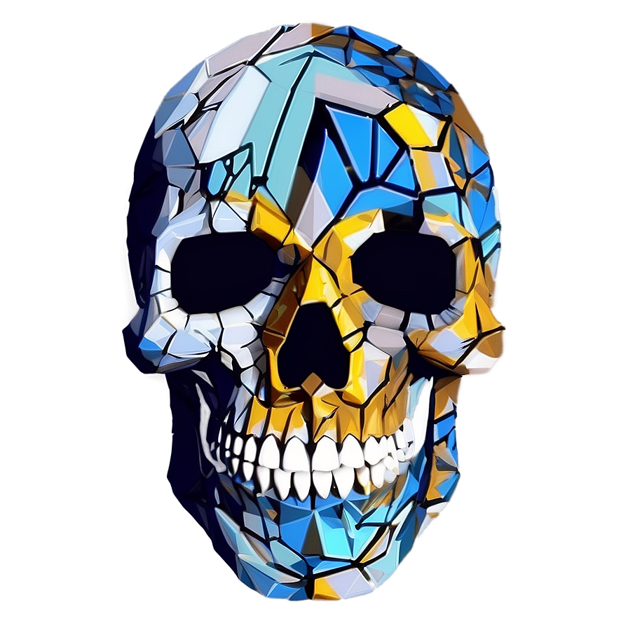 Abstract Skull Face Graphic Png Rhi