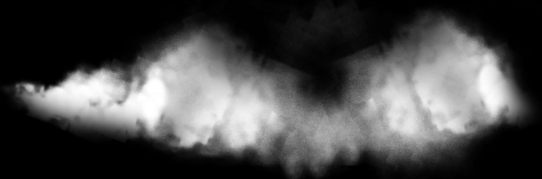 Abstract Smoke Plumes Black Background