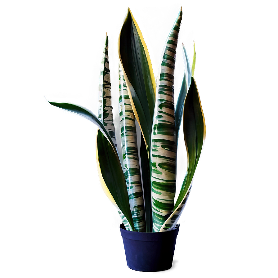 Abstract Snake Plant Png 06122024