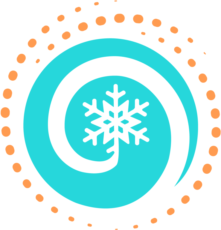 Abstract Snowflake Circle Design