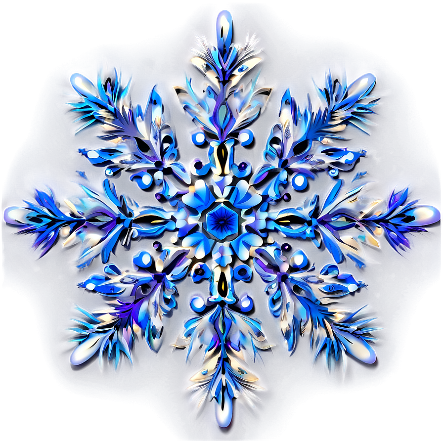 Abstract Snowflake Design Png 05252024