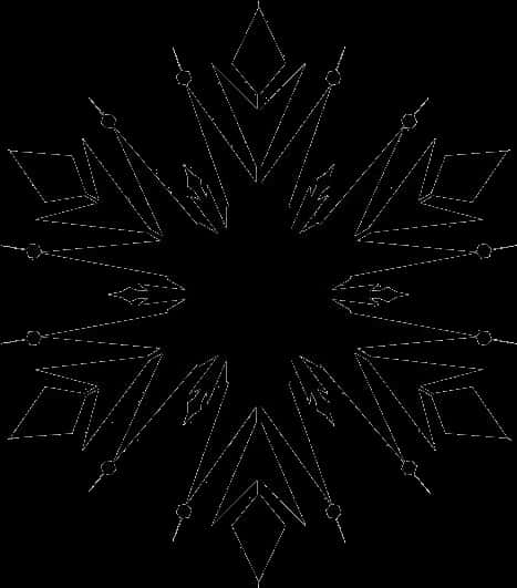 Abstract Snowflake Design