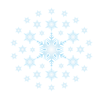 Abstract Snowflake Star Pattern