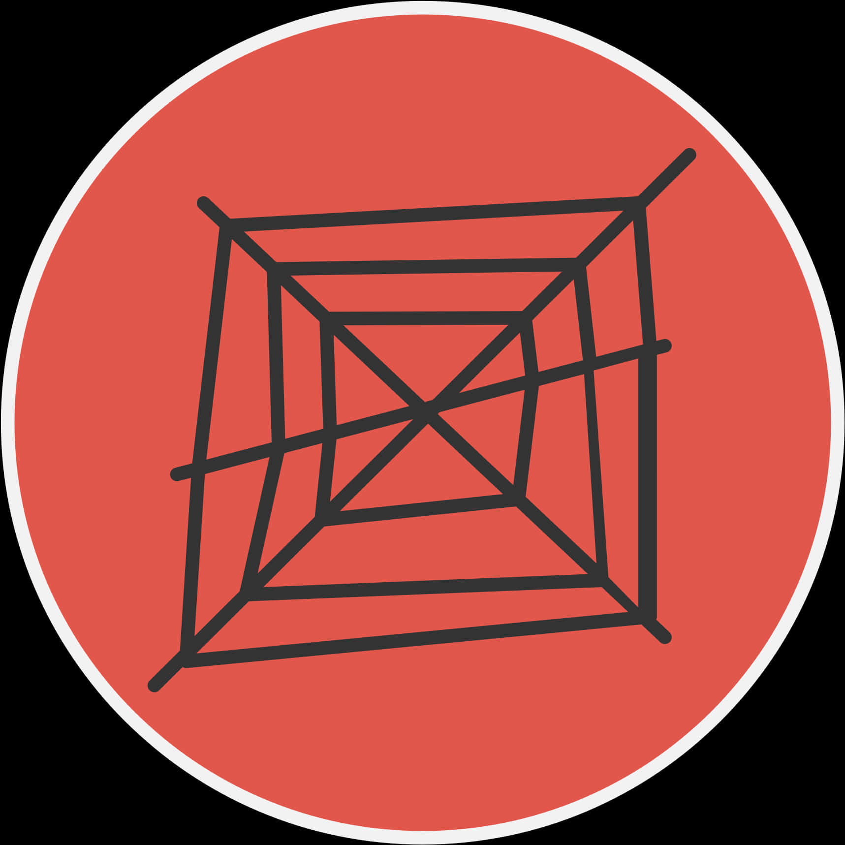 Abstract Spider Web Icon