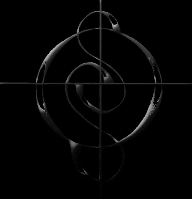 Abstract Spiral Crosshair Design