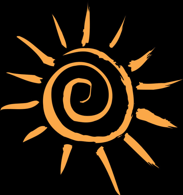 Abstract Sun Design Graphic