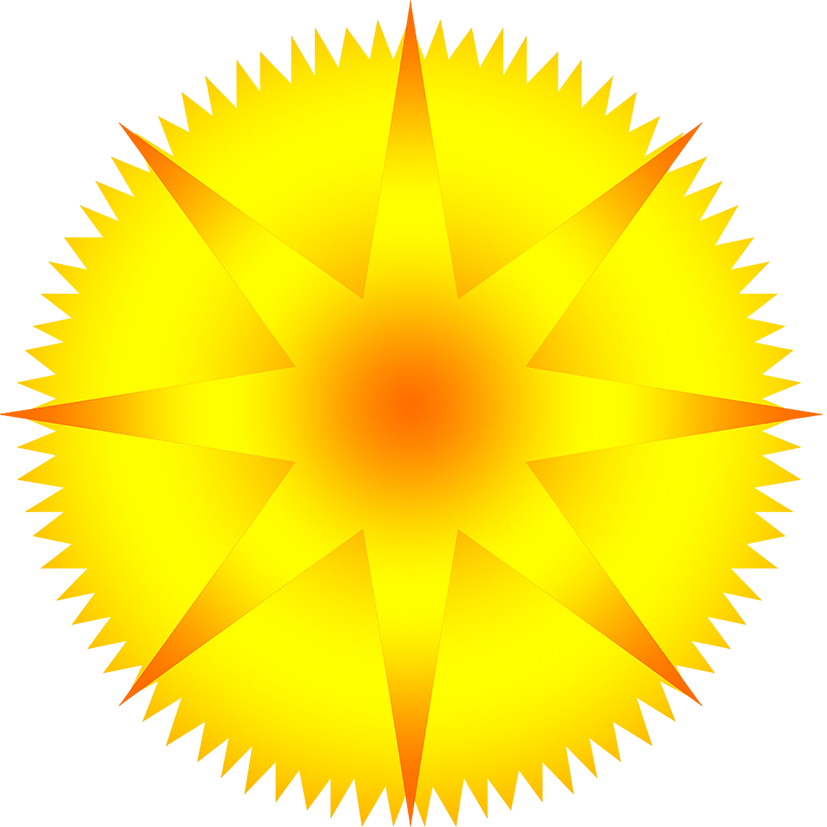 Abstract Sunburst Graphic