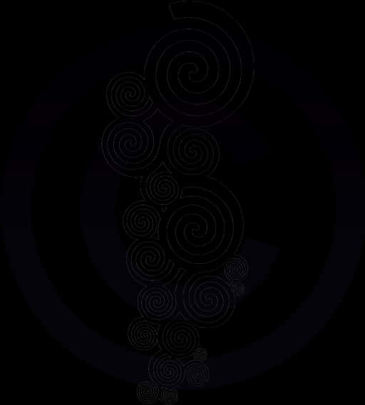 Abstract Swirl Pattern Dark Background