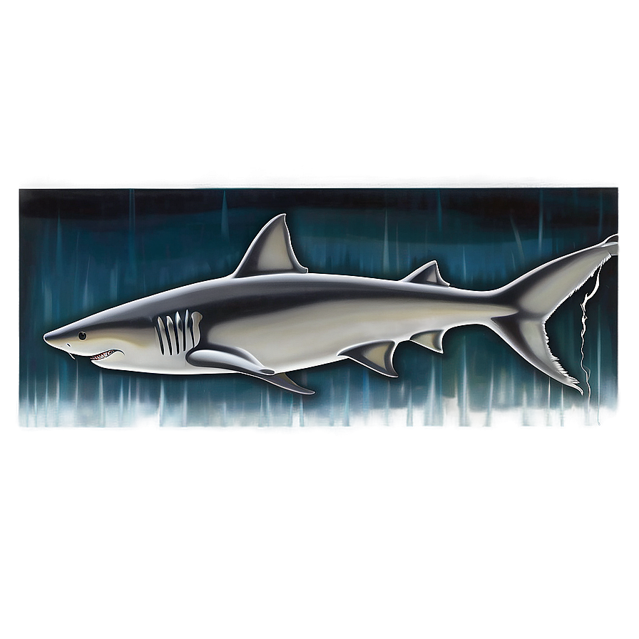 Abstract Tiger Shark Artwork Png 06212024