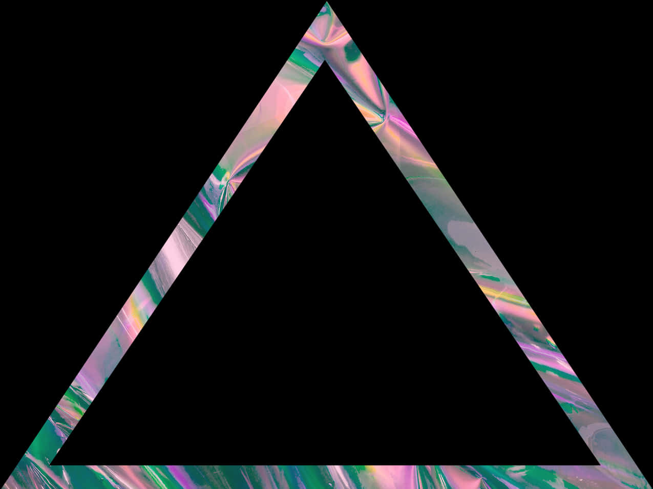 Abstract Triangular Holographic Design