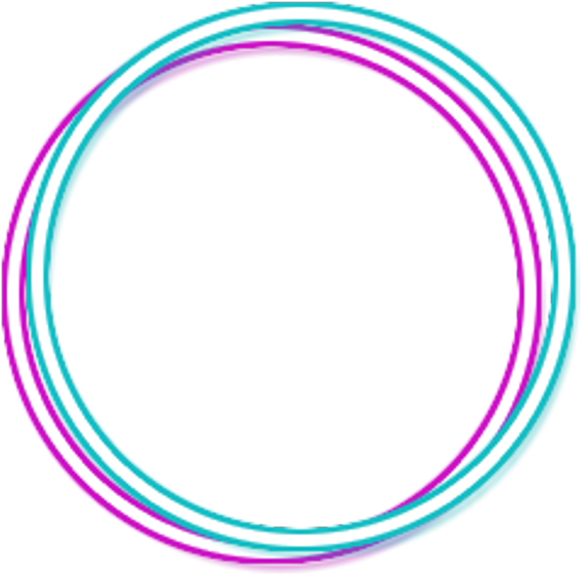 Abstract Twisted Pinkand Blue Circle